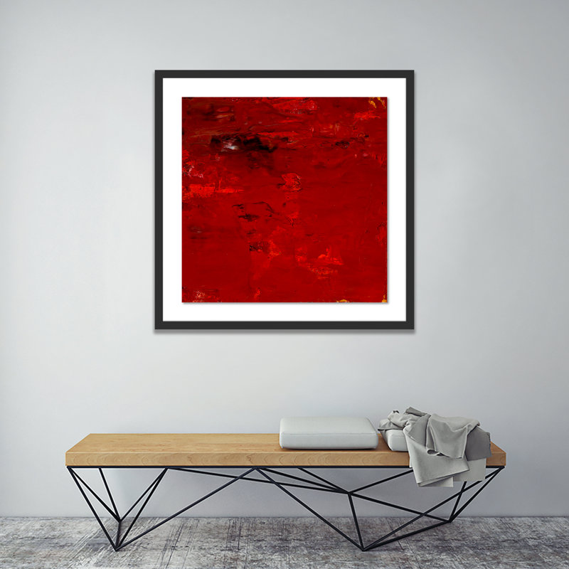 Glabrescent #3 Painting by Brad Ellis, Black, 40" H x 40" W x 2.5" D