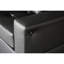 Black Fabric With Led Lights, Chargers, Storage Console, And Gorgeous Cupholders 85"W Enchanting Seating