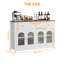 Buffet Farmhouse, armoire vitrine avec tablette réglable-1468825456