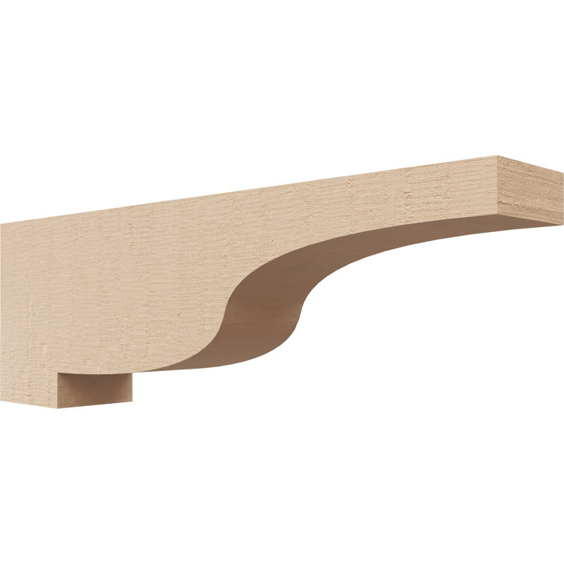 Bois de cèdre brut Newport, grain de bois TimberThane, brun clair apprêté, H 4 po x l 2 po x P 12 po