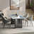 Blue Rectangular microlite stone Dining Table For Dining Room/Kitchen-207690643