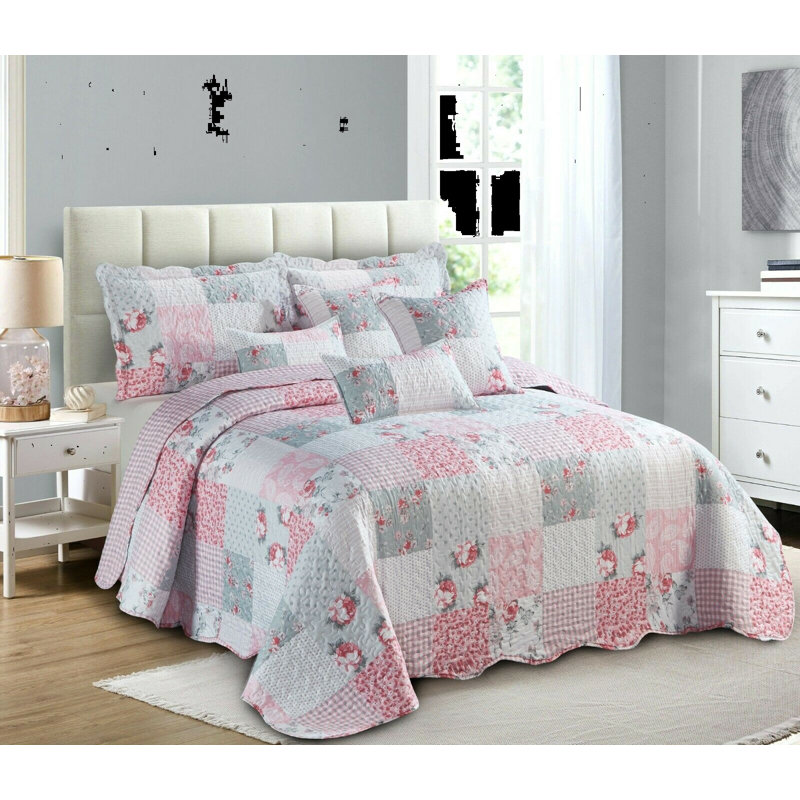 Stanway August Grove Bedspread Set with a pillow, W235 x L250cm, Grey