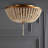 Ohlone Farmhouse Wood Beaded/Metal LED Flush Mount-123703378-70777070