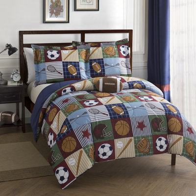 Team Sport Navy Microfiber Comforter Set