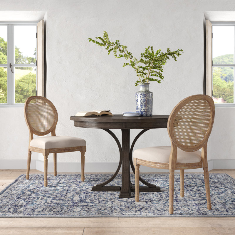 Pelaez 20" Wide Dining Chair with Cane Back