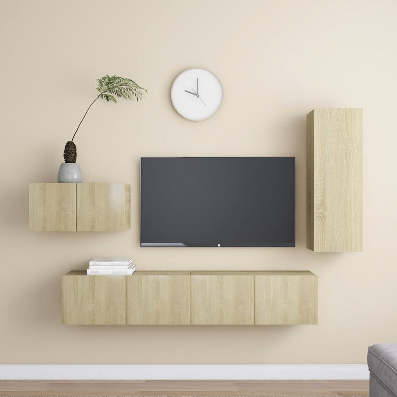 Azbill Unfinished Entertainment Centre for TVs up to 32", Sonoma Oak