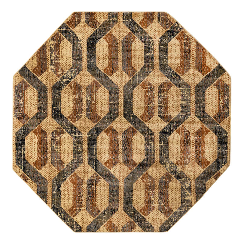 Brennin Geometric Indoor Rug, Octagon 8' x 8'