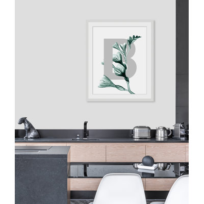 Letter B - Single Picture Frame Print