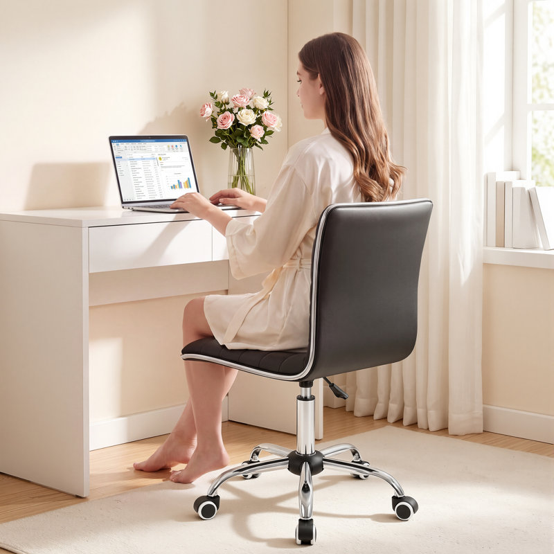 Chaise de bureau d'ordinateur Kaycee, Noir