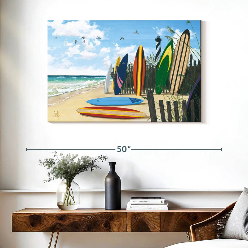 Senne Surf Boards, 26" H x 39" W