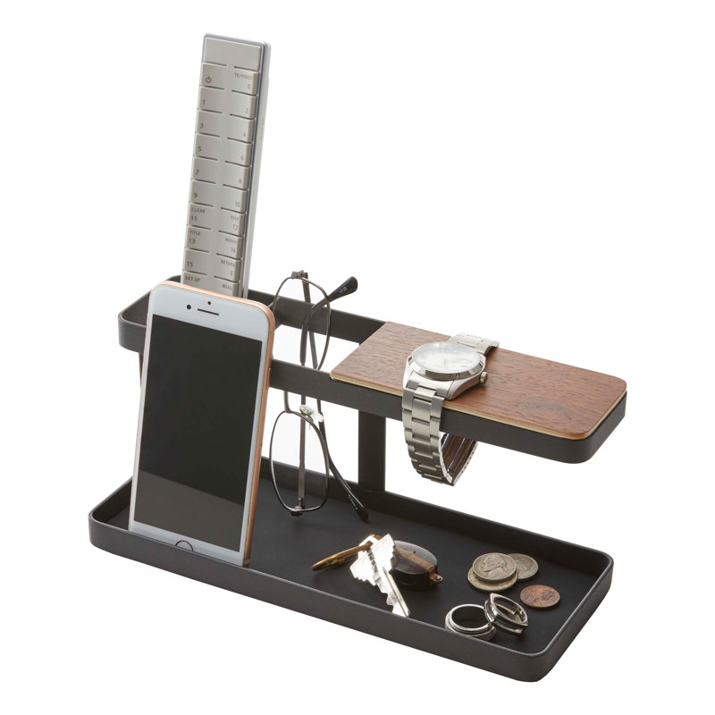 Porte-épices, étagère de rangement et de rangement Yamazaki Home, acier, pieds en caoutchouc antidérapant, Noir