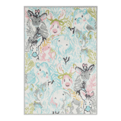 Unique Loom Peekaboo Whimsy Kids Rug