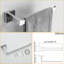 2-Piece Accessories Set Wall Mounted, Includes Towel Ring And Toilet Paper Holder