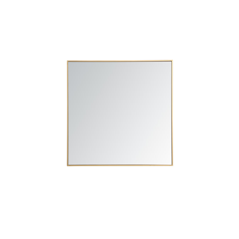 Miroir mural Sabine, 36 po x 36 po, Laiton
