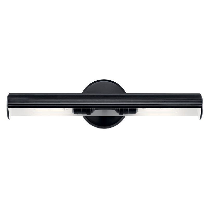 Applique murale à intensité variable, H 5 po x l 18 po x P 7,75 po, Noir