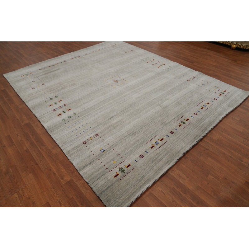Wool Gabbeh Style Indian Area Rug 8x10