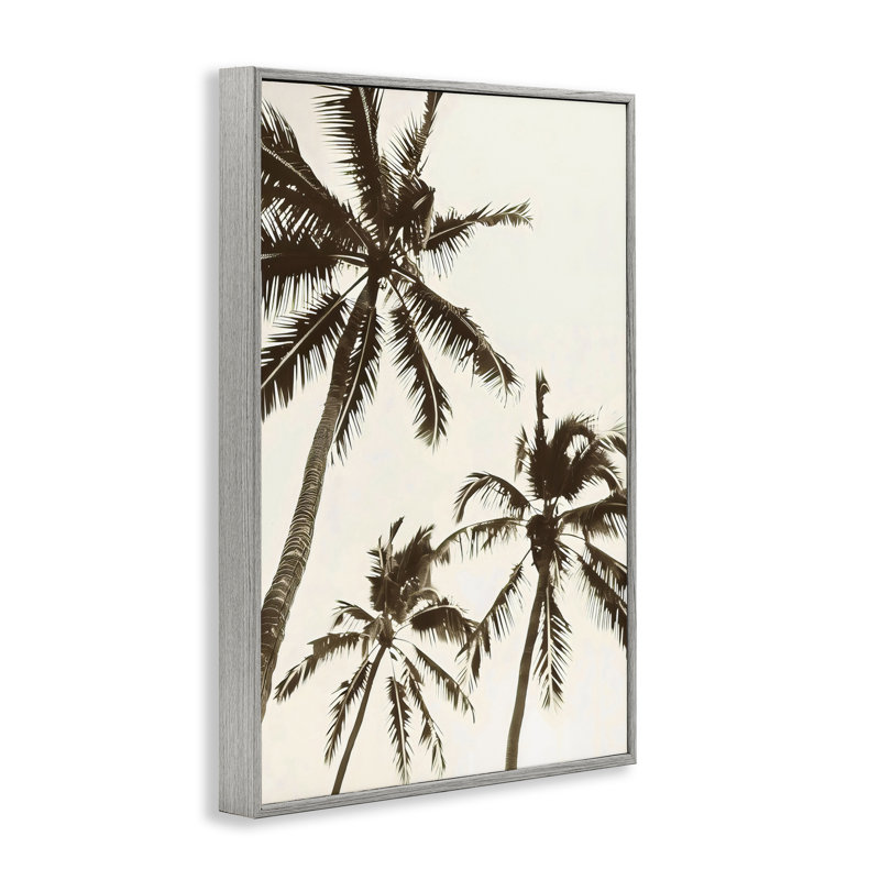 Giclée classique de silhouette de palmiers, design par LSR Design Studio, Estampe numérique Farmhouse, H 18 po x l 12 po