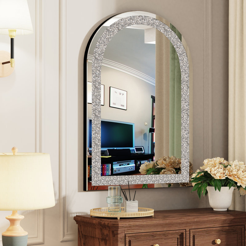 Glass Arch Wall Mirror