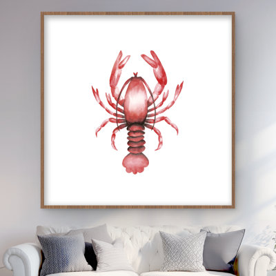 Lobster - Kitchen Marine Framed Matted Print for Home Decor