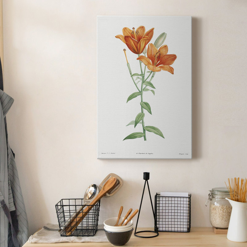 «Orange Bulbous Lily», impression sur toile tendue, H 18 po x l 12 po x P 1 po