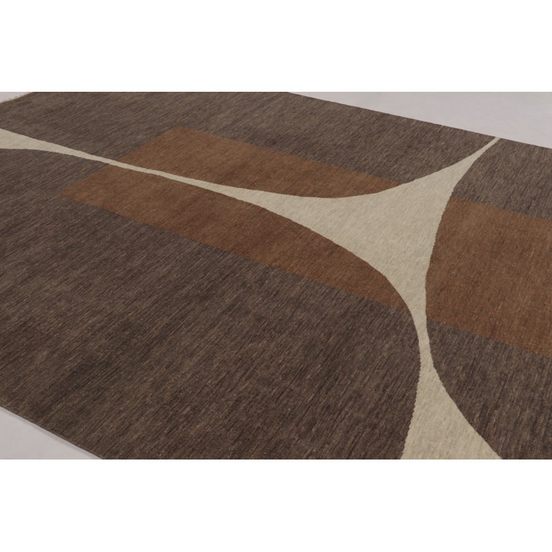 Modern One-of-a-Kind 9'0X12'0 Hand Knotted Area Rug