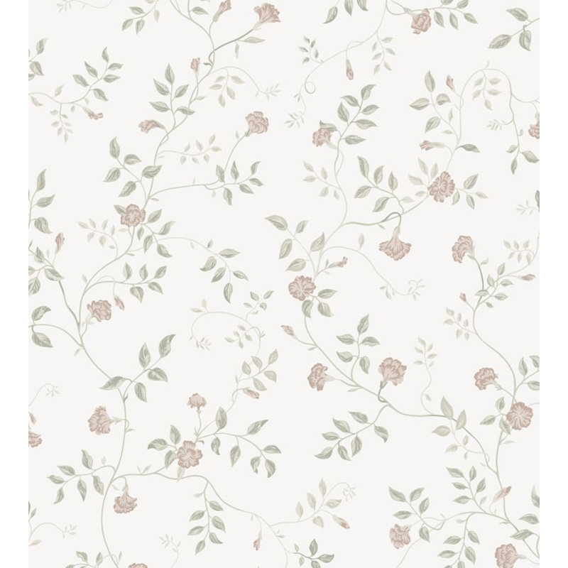 Kolonin Floral Wallpaper Roll, Pastel