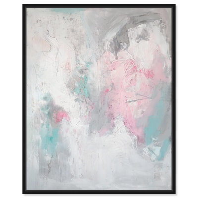 Toile abstraite pâle au toucher pastel par Art Remedy