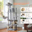 Grand arbre à chat pour grands chats d'intérieur, grande tour pour gros chats avec un très grand hamac [20X16], tour d'escalade pour chat avec poteaux à griffer, maisonnette et grand perchoir supérieur-1626968673