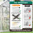 Walk-In Greenhouse with double Roll-Up Zippered Doors, 3 Tiers and 12 Shelves