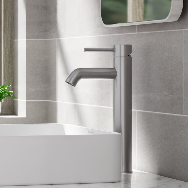 Ivy Single Hole, Single-Handle, High Arc Bathroom Faucet, Brushed Nickel