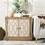 Buffet décoratif clouté 2 portes-25808760