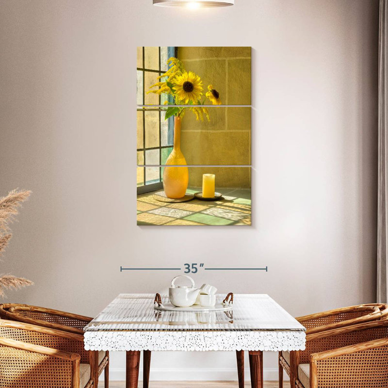 Harnek Sunflower Window, 45" H x 28" W