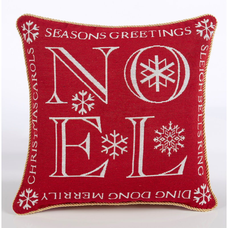 Roy Red Square Cushion Cover