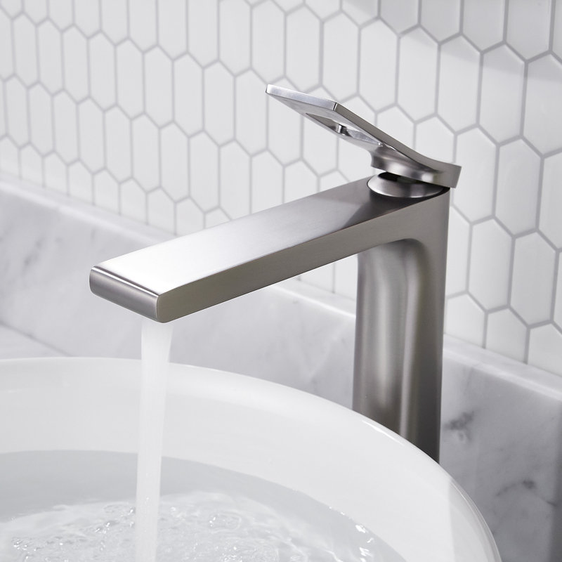 Vessel Sink Faucet Single-handle Bathroom Faucet, Brushed Nickel