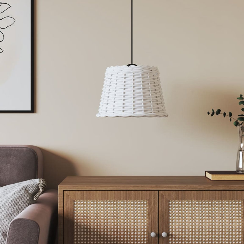 Chira Pendant Shade, 20cm H x 30cm W x 30cm D, White