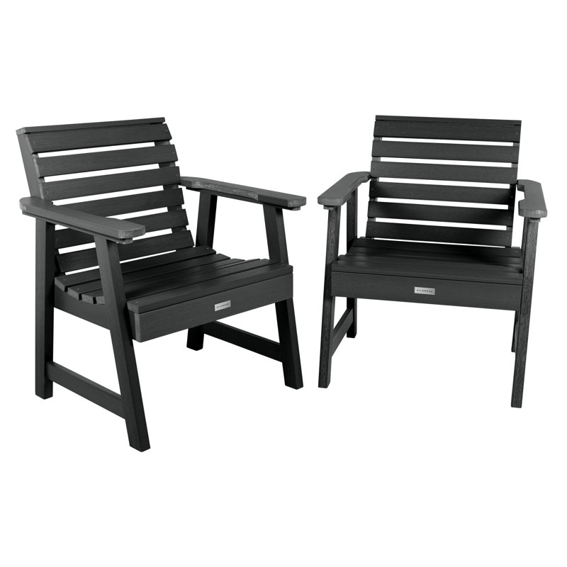 Chaise de patio Midwest, Noir