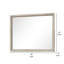 Miroir de commode Myna, verre biseauté, brun chêne, 34 x 45