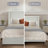 Upholstered Wingback Bed With 52.3" High Headboard-452283497