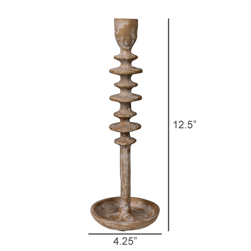 Taper Holder, Metal - Lrg, 12.5" H x 4.25" W x 4.25" D