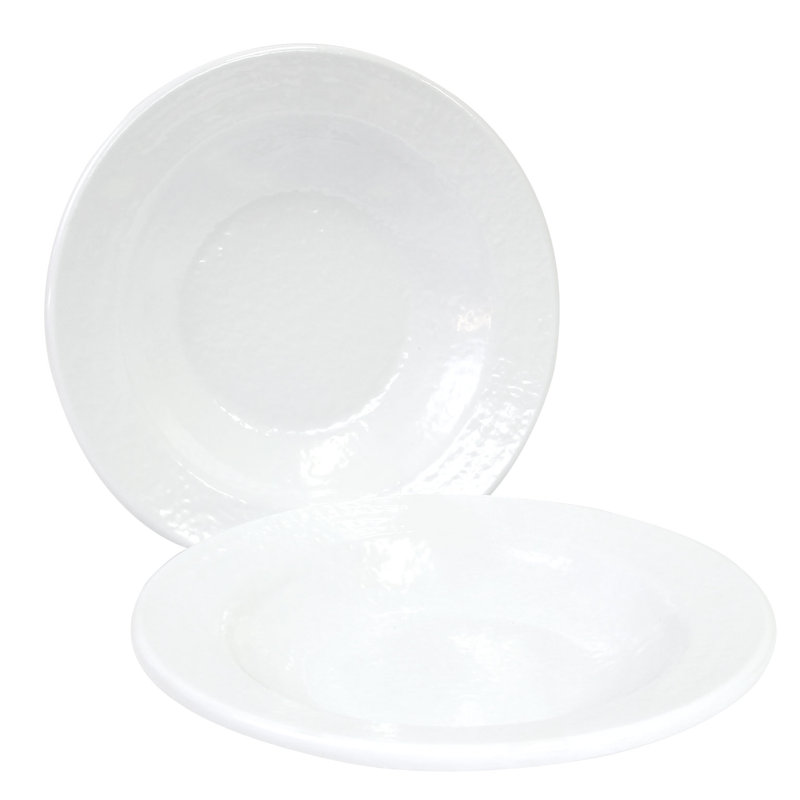 Plat à pâtes en mélamine 12 fl oz., Blanc