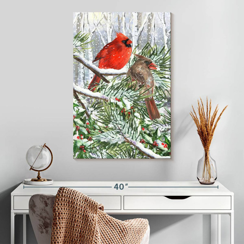 Brampt Holiday Cardinals, H 30 po x l 20 po