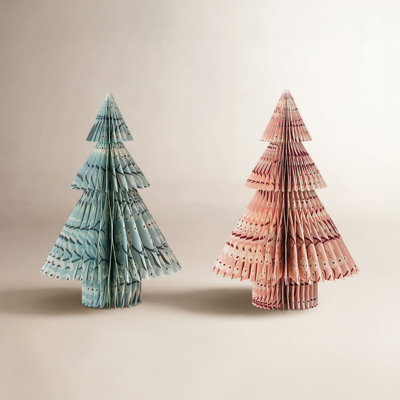 Berry Pattern Paper Honeycomb Table Tree