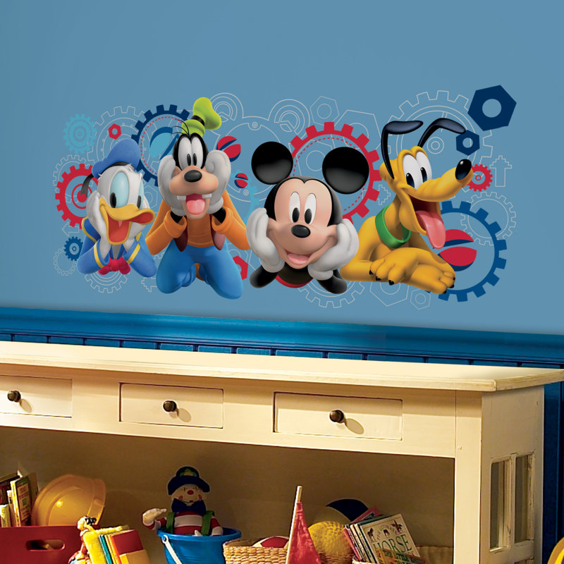 Colorful Disney Mickey and Friends Wall Decal