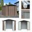 Large Galvanized Steel Lockable Apex Metal Shed