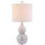 Lampe de table argentée 20 po Shenna