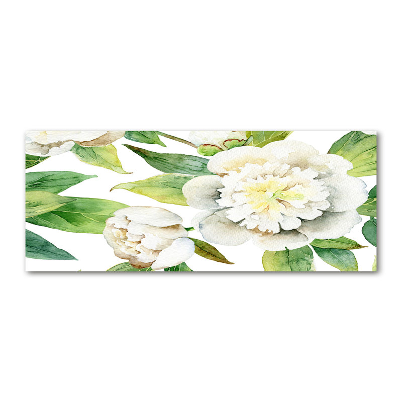 Peonies 1 Piece Wrapped Canvas Wall Art