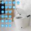 Kichae 1.28 Gallons GPF Elongated Comfort Height Floor Mounted Bidet Toilet (Seat Included)