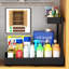 Rangement sous le lavabo, armoire de rangement extensible noire à 2 niveaux avec hauteur réglable et système de glissières robustes à 3 glissières pour la cuisine et la salle de bain