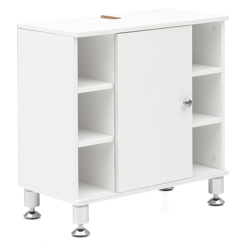 Korando 152.4cm Single Bathroom Vanity Base Only in White