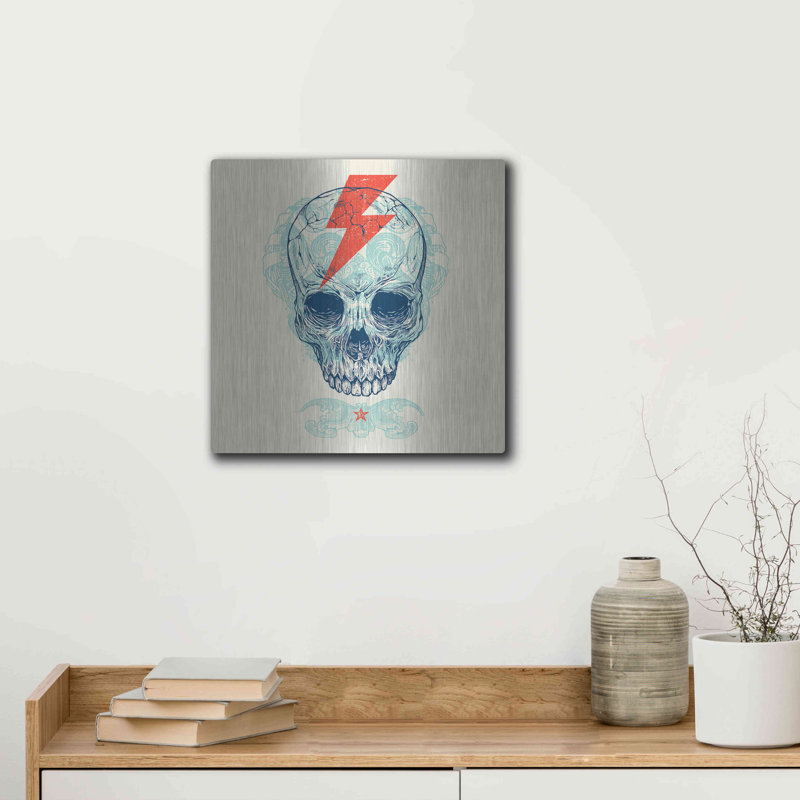 " Skull Bolt " by Rachel Caldwell, 12" H x 12" W